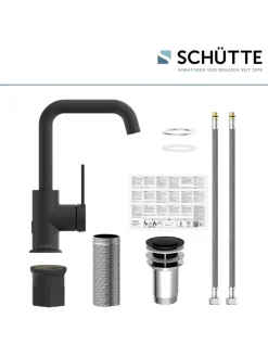 Franz Joseph Schütte Badarmaturen<LOS ANGELES Waschtischarmatur, Schwarz matt