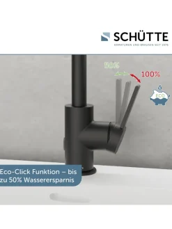 Franz Joseph Schütte Badarmaturen<LOS ANGELES Waschtischarmatur, Schwarz matt