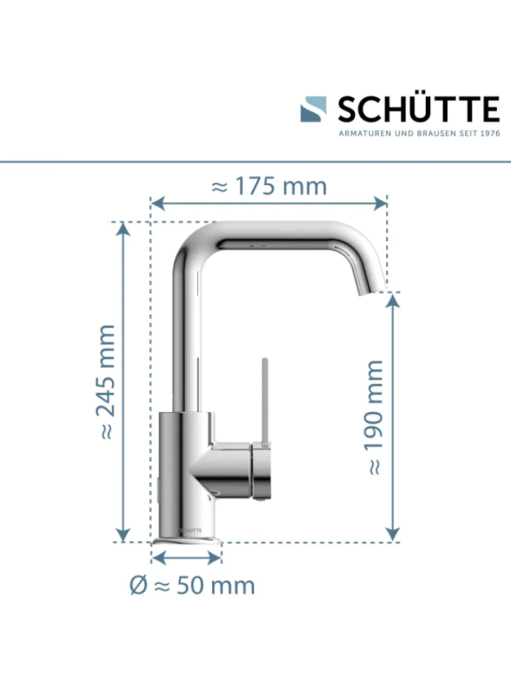 Franz Joseph Schütte Badarmaturen<LOS ANGELES Waschtischarmatur, Chrom