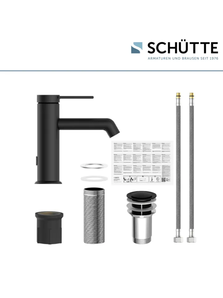 Franz Joseph Schütte Badarmaturen<LOS ANGELES Waschtischarmatur, Schwarz matt