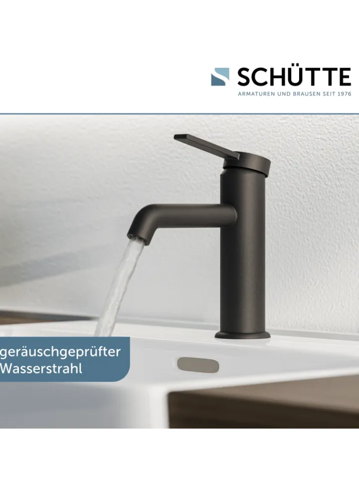 Franz Joseph Schütte Badarmaturen<LOS ANGELES Waschtischarmatur, Schwarz matt