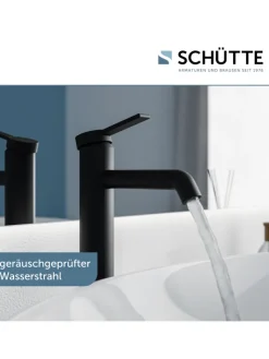 Franz Joseph Schütte Badarmaturen<LOS ANGELES Waschtischarmatur, Schwarz matt, für Aufsatzwaschbecken