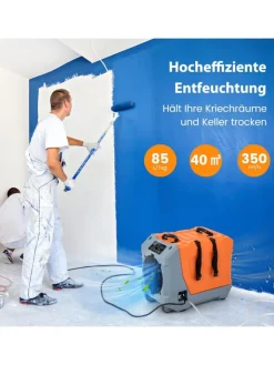 COSTWAY Klima & Haushalt<85 L/Tag Gewerbliche Luftentfeuchter in Orange