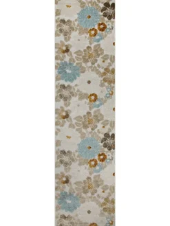 Wecon Home Outdoorteppiche<Läufer Beach Flower in beige, hellblau, gelb