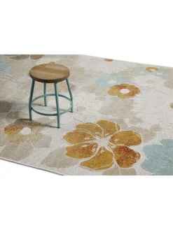 Wecon Home Outdoorteppiche<Läufer Beach Flower in beige, hellblau, gelb