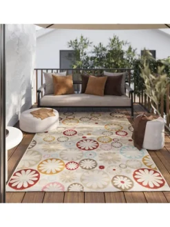 Wecon Home Outdoorteppiche<Läufer Flowerdrops in bunt