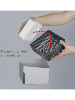Wenko Klima & Haushalt<Luftentfeuchter "Cube" in Grau - (B)13 x (H)13 x (T)13 cm