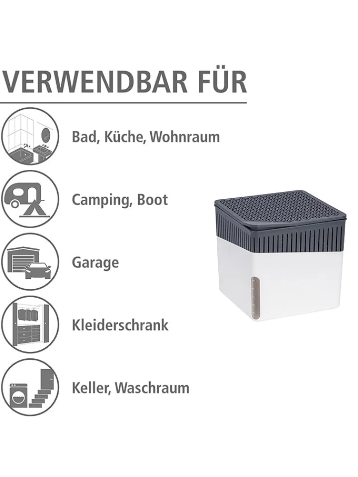 Wenko Klima & Haushalt<Luftentfeuchter-Nachfüllpack "Cube" in Weiß