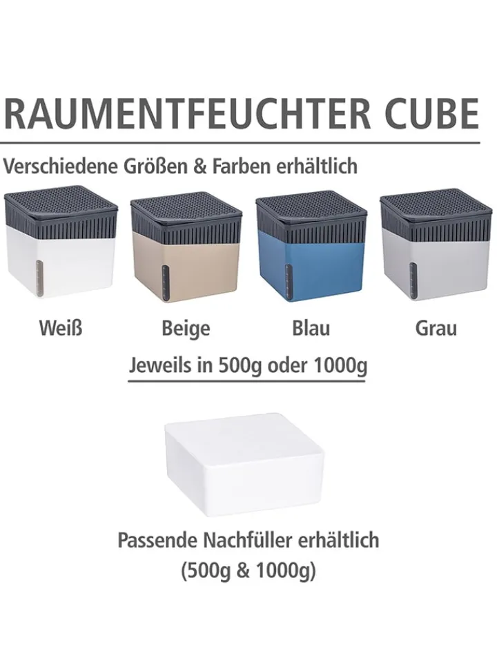 Wenko Klima & Haushalt<Luftentfeuchter-Nachfüllpack "Cube" in Weiß