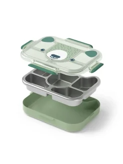 Monbento Aufbewahren & Servieren<Lunchbox ''Bear'' in Grün - (B)28,2 x (H)5,7 x (T)21,4 cm