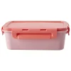Rice Aufbewahren & Servieren<Lunchbox in Rosa/ Rot - (B)21 x (H)7,5 x (T)14 cm