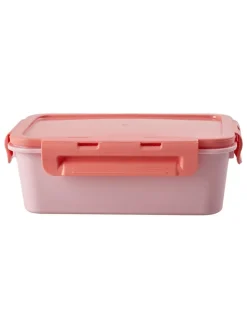 Rice Aufbewahren & Servieren<Lunchbox in Rosa/ Rot - (B)21 x (H)7,5 x (T)14 cm