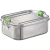 APS Aufbewahren & Servieren<Lunchbox "M" in Silber - (B)18,5 x (H)13,5 x (T)6,5 cm
