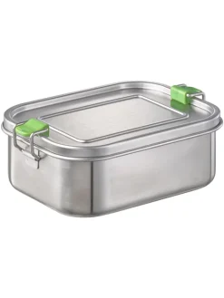 APS Aufbewahren & Servieren<Lunchbox "M" in Silber - (B)18,5 x (H)13,5 x (T)6,5 cm