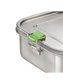 APS Aufbewahren & Servieren<Lunchbox "M" in Silber - (B)18,5 x (H)13,5 x (T)6,5 cm
