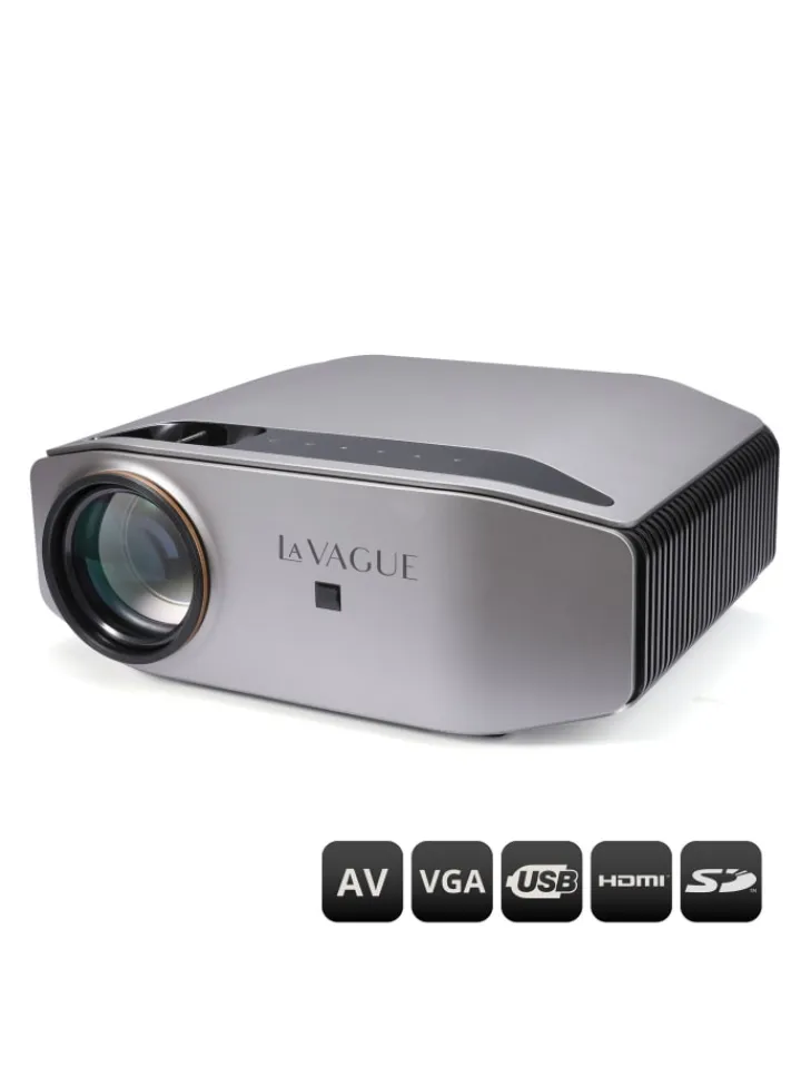 LA VAGUE Tv & Audio<LV-HD500 LED-Projektor Full HD in silber