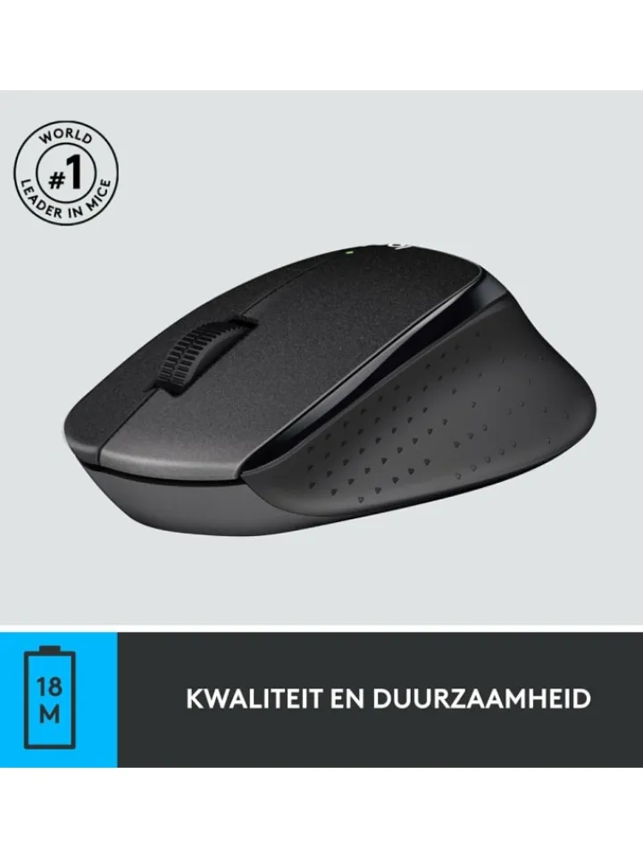Logitech Tablets, Konsolen & Elektronisches Spielzeug<M330 Silent Click Wireless Maus – Ideal für ruhige Büros in Schwarz