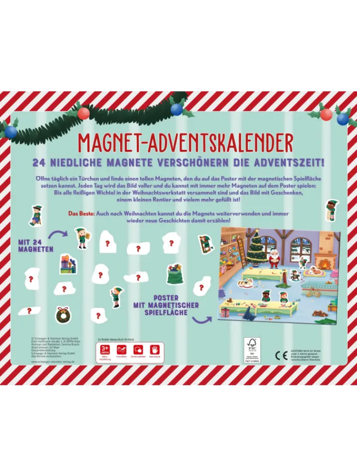 Schwager & Steinlein Adventskalender<Magnet-Adventskalender | Mit den Wichteln durch den Advent. 24 Magnete und...