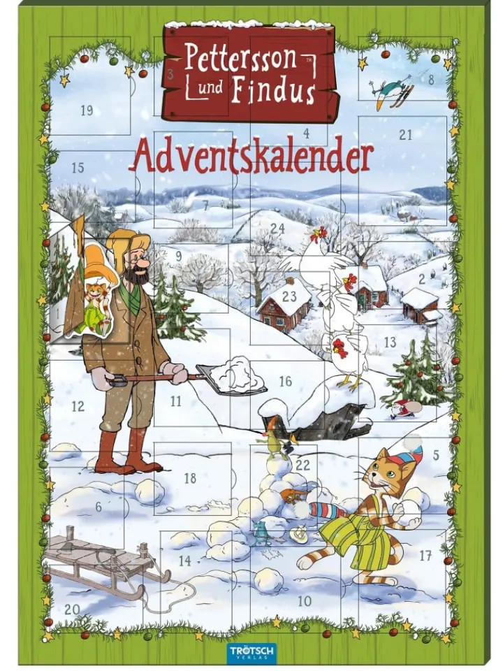 Trötsch Adventskalender<Magnet-Adventskalender "Pettersson & Findus" | mit 24 tollen Magneten