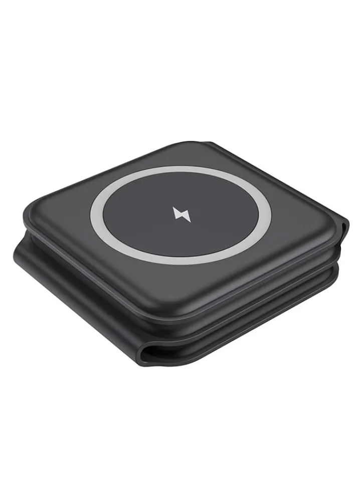 SmartCase Technikzubehör<Magnetisches 3-in-1-Ladegerät in Schwarz