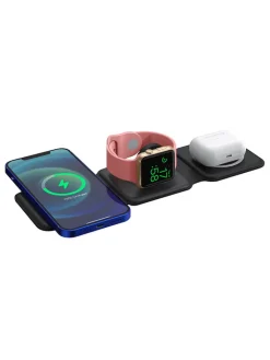 SmartCase Technikzubehör<Magnetisches 3-in-1-Ladegerät in Schwarz