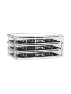 relaxdays Schmuckkästen<Makeup Organizer in Transparent