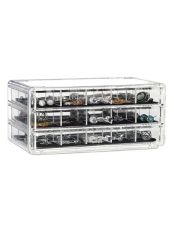 relaxdays Schmuckkästen<Makeup Organizer in Transparent