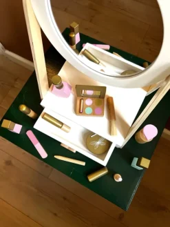 MAMAMEMO Wohndekoration<Make-Up-Spiegel in Weiß - (B)25 x (H)40 x (T)20 cm