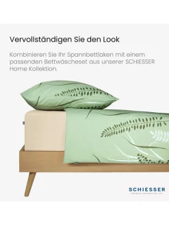 Schiesser Bettwäsche & Bettwaren<Mako-Jersey-Spannbettlaken in Creme