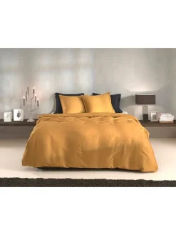 Zo!Home Bettwäsche & Bettwaren<Mako-Satin-Bettwäsche-Set "Satinado" in Gelb
