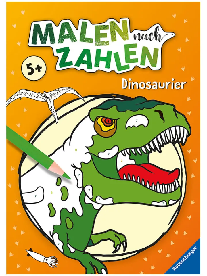 Ravensburger Bücher|Kreativbedarf & Do-It-Yourself<Malbuch "Malen nach Zahlen ab 5: Dinosaurier"