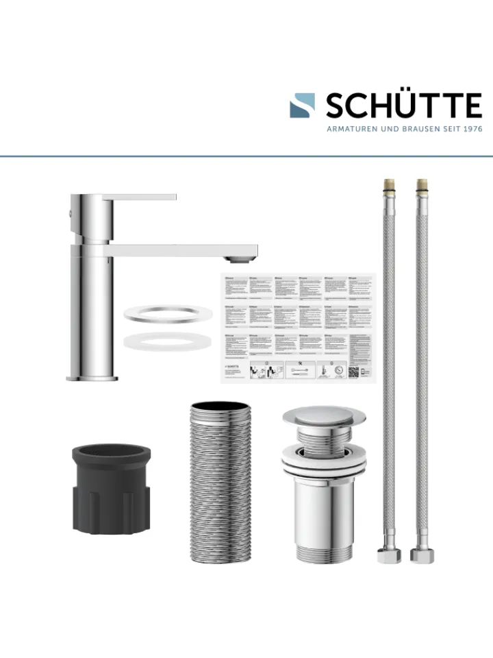 Franz Joseph Schütte Badarmaturen<MANHATTAN Waschtischarmatur, Chrom
