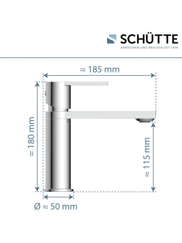 Franz Joseph Schütte Badarmaturen<MANHATTAN Waschtischarmatur, Chrom