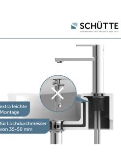 Franz Joseph Schütte Badarmaturen<MANHATTAN Waschtischarmatur, Chrom