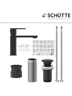 Franz Joseph Schütte Badarmaturen<MANHATTAN Waschtischarmatur, Schwarz matt