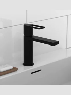 Franz Joseph Schütte Badarmaturen<MANHATTAN Waschtischarmatur, Schwarz matt