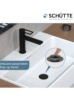 Franz Joseph Schütte Badarmaturen<MANHATTAN Waschtischarmatur, Schwarz matt