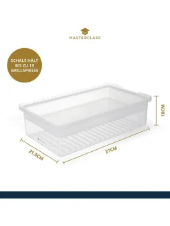 MasterClass Grillen<Marinadenbox in Transparent - (B)37 x (H)10 cm