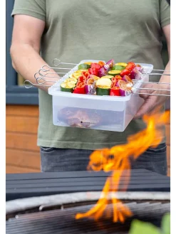 MasterClass Grillen<Marinadenbox in Transparent - (B)37 x (H)10 cm