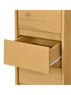 home24 Badezimmermöbel<Massiver Hochschrank CAVA in Pinie Natur