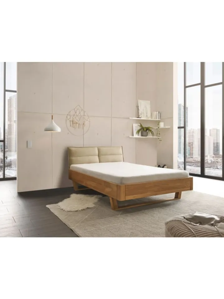 Vaja Betten & Matratzen<Massivholz-Bett TJARK ca.140x200 cm in Eiche geölt