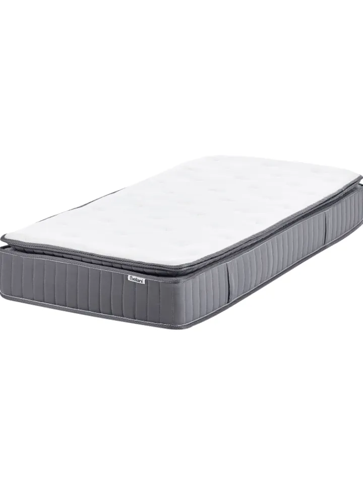 Beliani Betten & Matratzen<Matratze PLEASANT in Weiß/Grau - (W) 90 x (H) 25 x (L) 200 cm