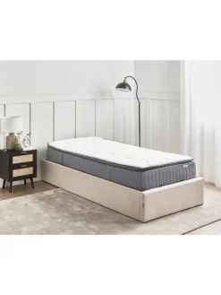 Beliani Betten & Matratzen<Matratze PLEASANT in Weiß/Grau - (W) 90 x (H) 25 x (L) 200 cm