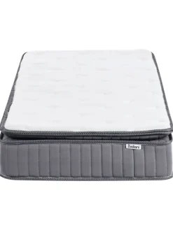 Beliani Betten & Matratzen<Matratze PLEASANT in Weiß/Grau - (W) 90 x (H) 25 x (L) 200 cm