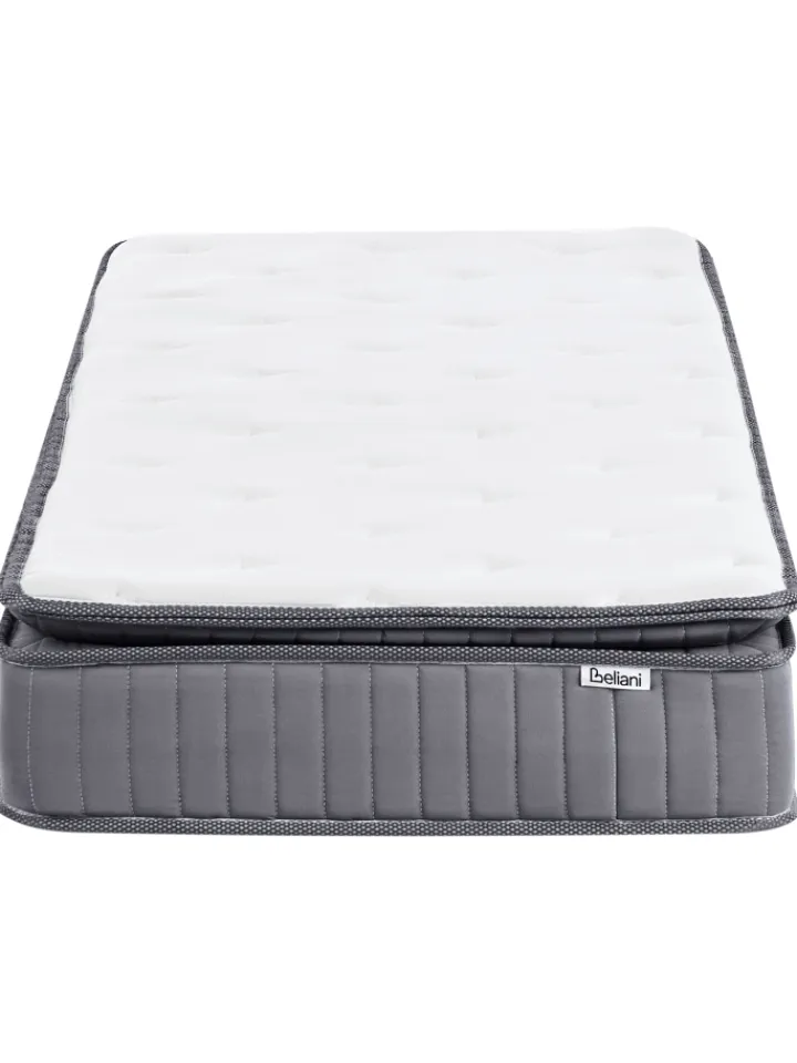 Beliani Betten & Matratzen<Matratze PLEASANT in Weiß/Grau - (W) 90 x (H) 25 x (L) 200 cm