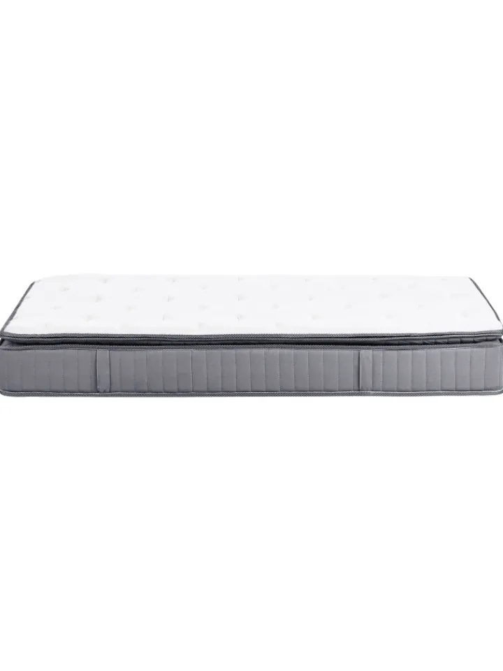 Beliani Betten & Matratzen<Matratze PLEASANT in Weiß/Grau - (W) 90 x (H) 25 x (L) 200 cm