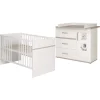roba Möbel-Sets<Möbelset Moritz 2-tlg. Weiß/Luna Elm mit Kinderbett & Kommode