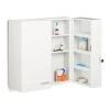 relaxdays Badmöbel<Medikamentenschrank in Weiß - (B)53 x (H)53 x (T)20 cm