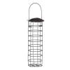 relaxdays Vögel<Meisenknödelhalter in Grau - (H)31 x Ø 8,5 cm