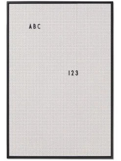 Design Letters Wanddekoration<Message-Board in Grau - A2